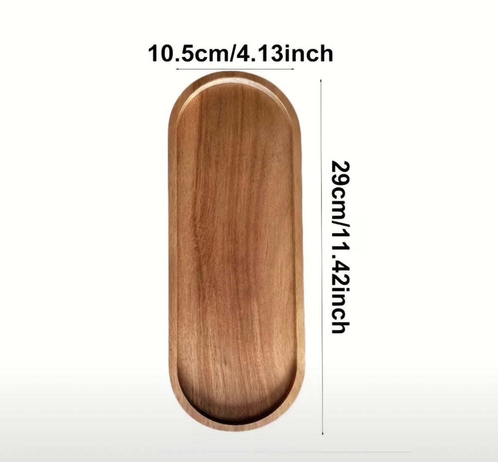 Natural Acacia Wood Serving Tray